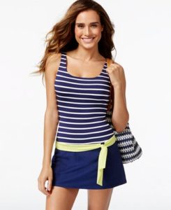 stripe top solid skirt nautical copy
