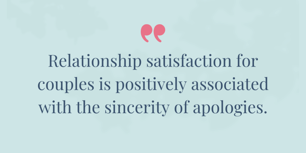 Superpower of saying sorry for couples